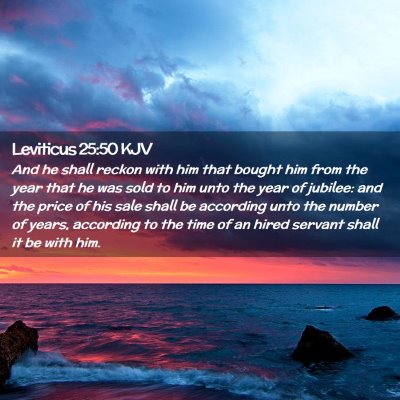 Leviticus 25:50 KJV Free Bible Images