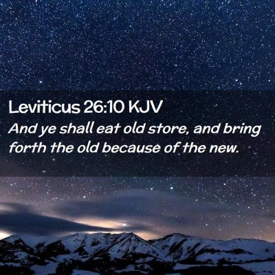 Leviticus 26:10 KJV Free Bible Images