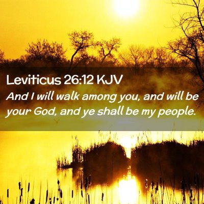 Leviticus 26:12 KJV Free Bible Images