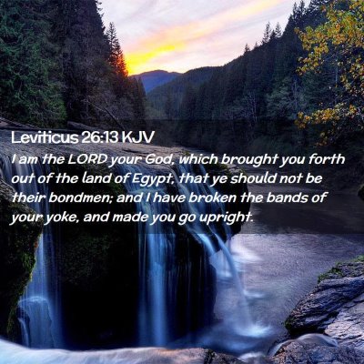 Leviticus 26:13 KJV Free Bible Images