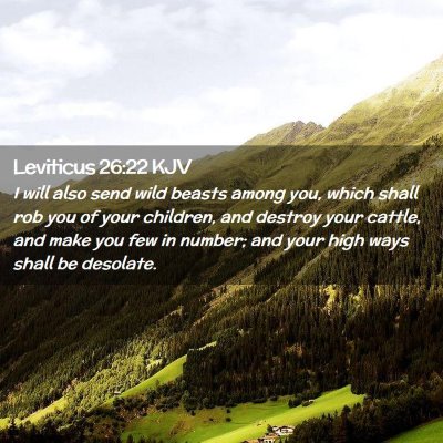 Leviticus 26:22 KJV Free Bible Images