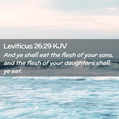 Leviticus 26:29 KJV Free Bible Images