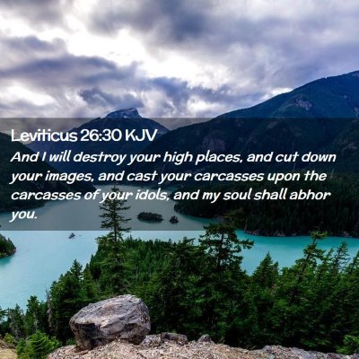 Leviticus 26:30 KJV Free Bible Images