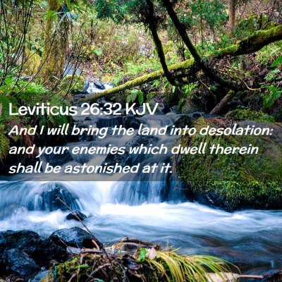 Leviticus 26:32 KJV Free Bible Images