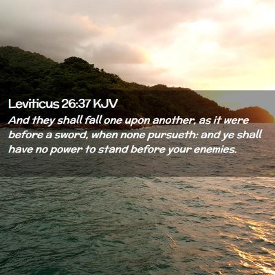 Leviticus 26:37 KJV Free Bible Images