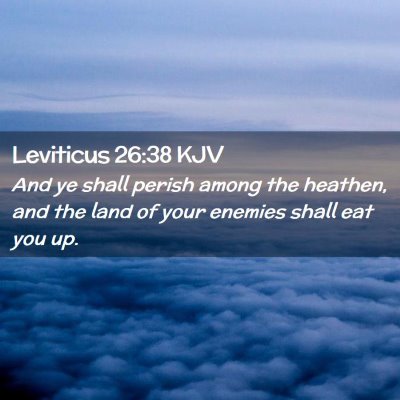 Leviticus 26:38 KJV Free Bible Images