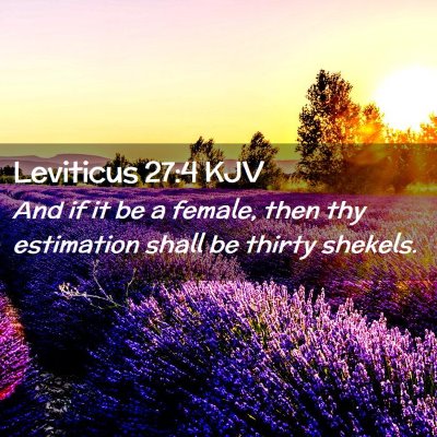 Leviticus 27:4 KJV Free Bible Images