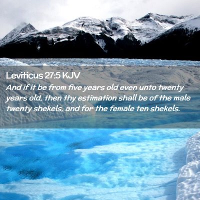 Leviticus 27:5 KJV Free Bible Images