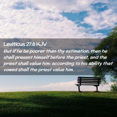 Leviticus 27:8 KJV Free Bible Images