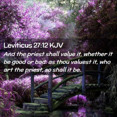 Leviticus 27:12 KJV Free Bible Images