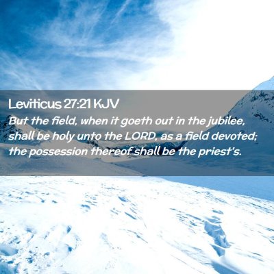 Leviticus 27:21 KJV Free Bible Images