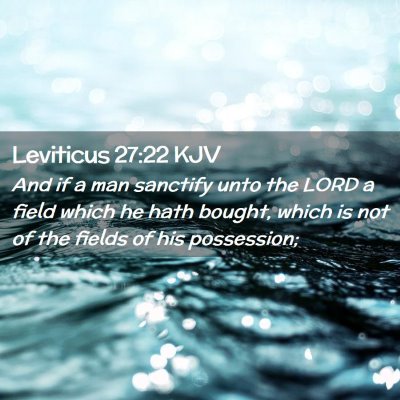 Leviticus 27:22 KJV Free Bible Images