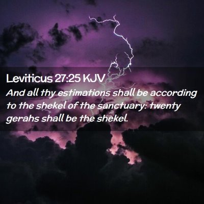 Leviticus 27:25 KJV Free Bible Images