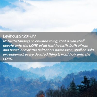 Leviticus 27:28 KJV Free Bible Images