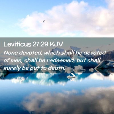 Leviticus 27:29 KJV Free Bible Images