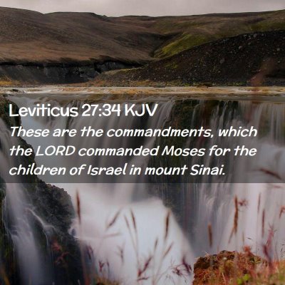 Leviticus 27:34 KJV Free Bible Images