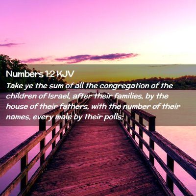 Numbers 1:2 KJV Free Bible Images