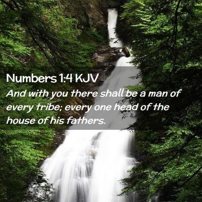 Numbers 1:4 KJV Free Bible Images