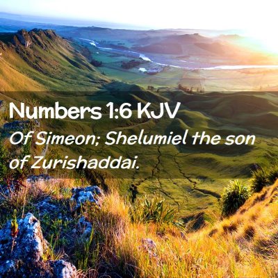 Numbers 1:6 KJV Free Bible Images