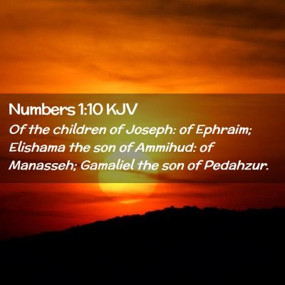 Numbers 1:10 KJV Free Bible Images