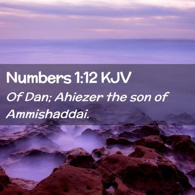 Numbers 1:12 KJV Free Bible Images