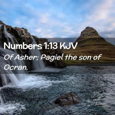 Numbers 1:13 KJV Free Bible Images