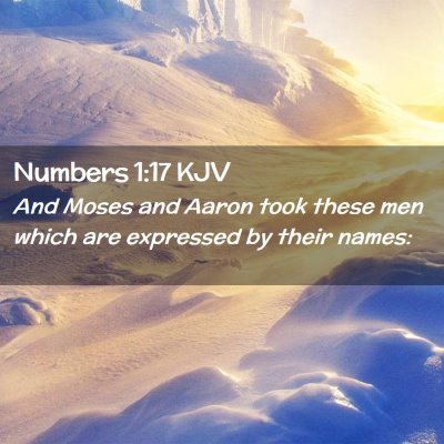 Numbers 1:17 KJV Free Bible Images