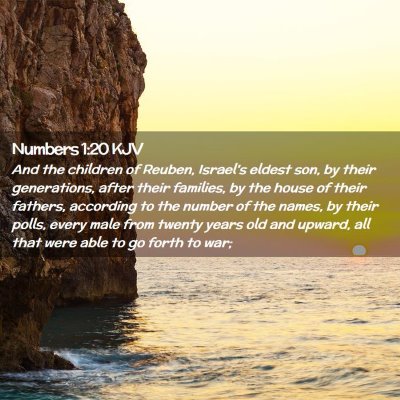 Numbers 1:20 KJV Free Bible Images