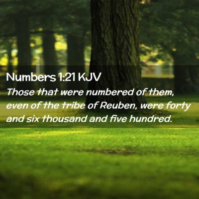 Numbers 1:21 KJV Free Bible Images