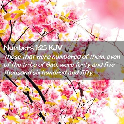 Numbers 1:25 KJV Free Bible Images