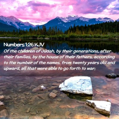 Numbers 1:26 KJV Free Bible Images