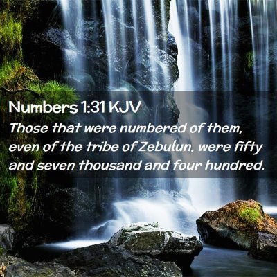 Numbers 1:31 KJV Free Bible Images