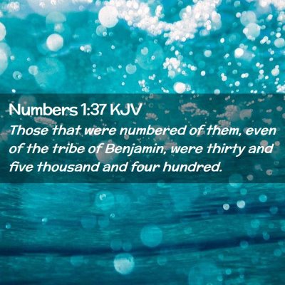 Numbers 1:37 KJV Free Bible Images