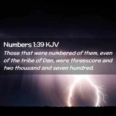 Numbers 1:39 KJV Free Bible Images