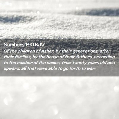 Numbers 1:40 KJV Free Bible Images