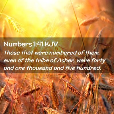 Numbers 1:41 KJV Free Bible Images