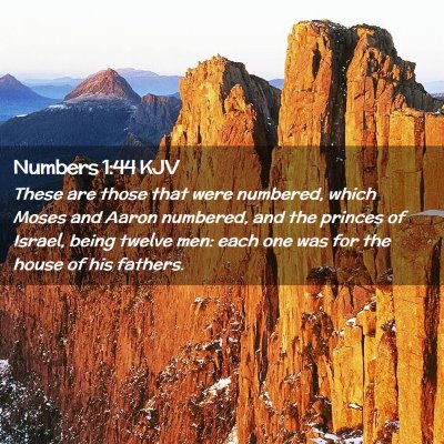 Numbers 1:44 KJV Free Bible Images