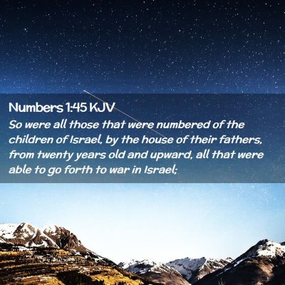 Numbers 1:45 KJV Free Bible Images