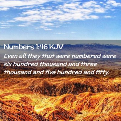 Numbers 1:46 KJV Free Bible Images