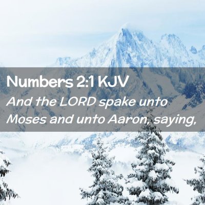 Numbers 2:1 KJV Free Bible Images