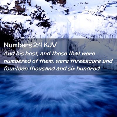 Numbers 2:4 KJV Free Bible Images