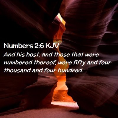 Numbers 2:6 KJV Free Bible Images