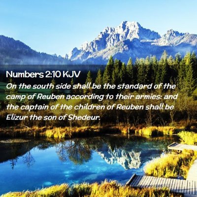 Numbers 2:10 KJV Free Bible Images