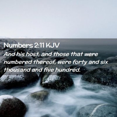 Numbers 2:11 KJV Free Bible Images