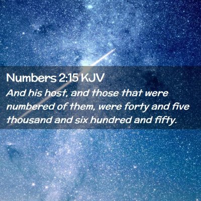 Numbers 2:15 KJV Free Bible Images