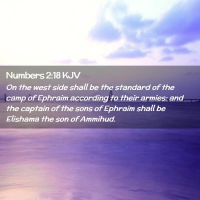 Numbers 2:18 KJV Free Bible Images