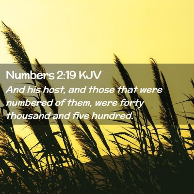 Numbers 2:19 KJV Free Bible Images