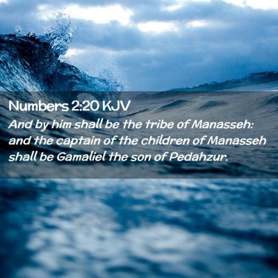 Numbers 2:20 KJV Free Bible Images