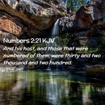 Numbers 2:21 KJV Free Bible Images