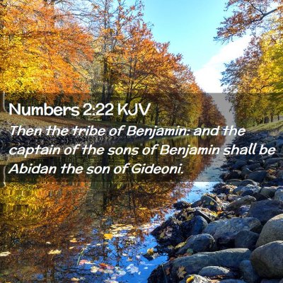 Numbers 2:22 KJV Free Bible Images